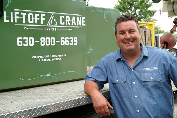 Kevin Rugaard, owner of Liftoff Crane Services